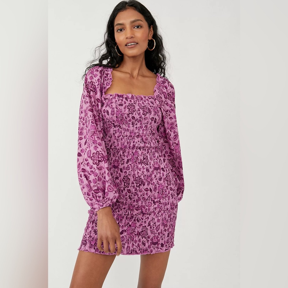 Free People Smock It To Me Mini Dress